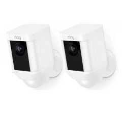 Ring Twin Pack Spotlight Battery Surveillance Camera - White - 8SB1S7-WEU0-TWIN