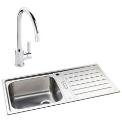 Abode Neron 1 Bowl Kitchen Sink & Atlas Tap - ABDP0011
