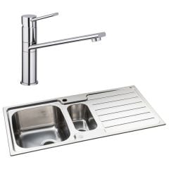 Abode Neron 1.5 Bowl Kitchen Sink & Specto Tap - ABDP0016