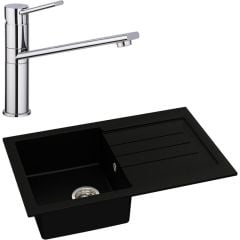 Abode Xcite 1 Bowl Kitchen Sink & Specto Tap - ABDP0020