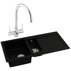 Abode Xcite 1.5 Bowl Kitchen Sink & Nexa Tap - ABDP0021