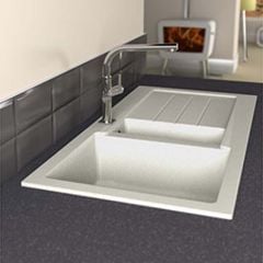 Abode Xcite 1.5 Bowl & Drainer Granite Sink - AW3121