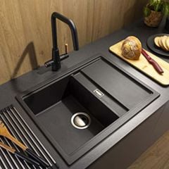 Abode Synchronist Granite Composite Inset or Undermount Kitchen Sink - AW3177