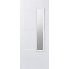 LPD Newbury 1L Pre-Finished White External Door 2032x813x44mm - GRPNEWWHI32