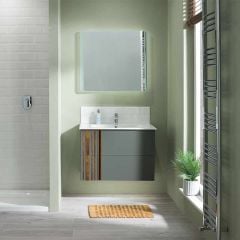 Calypso Novoli 600 Wall Hung Vanity Unit - Aegean Blue - 4519