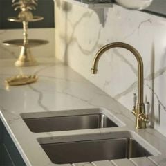 Abode Ludlow Monobloc Kitchen Tap Antique Brass - AT1028