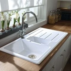 Abode Acton 1.5 Bowl Ceramic Sink - AW1041