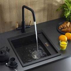 Abode Synchronist Granite Composite Inset or Undermount Kitchen Sink - AW3171