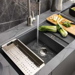 Abode Synchronist Granite Composite Inset or Undermount Kitchen Sink - AW3176