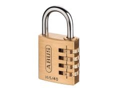 ABUS Mechanical 165/40 40mm Solid Brass Body Combination Padlock (4-Digit) Carded - ABU16540C