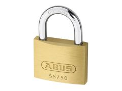ABUS Mechanical 55/50 50mm Brass Padlock Carded - ABU5550C