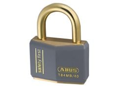 ABUS Mechanical T84MB/40 40mm Grey Safety First Rustproof Padlock - ABUT8440GRY