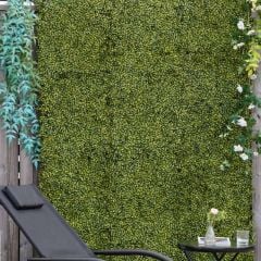 Outsunny 12 Piece 20" x 20" Artificial Grass Wall Panel - Green - 844-469