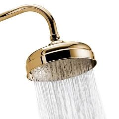 Aqualisa Aquatique Concealed 8" Drencher Fixed Shower Head - Gold 580.04