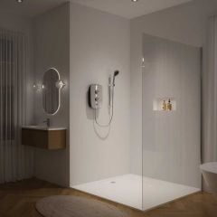 Aqualisa Lumi+ Electric Shower - 8.5kW - Mirrored & Chrome - LMEP8501 - Lifestyle