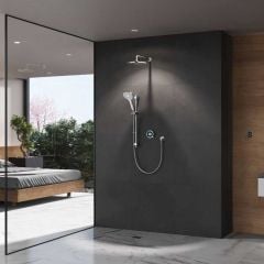 Aqualisa Optic Q Smart Shower Concealed with Adjustable and Wall Fixed Head - Gravity Pumped - OPQ.A2.BV.DVFW.23