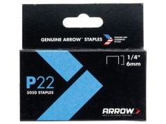 Arrow P22 Staples 6mm (1/4in) Box 5050 - ARRP2214