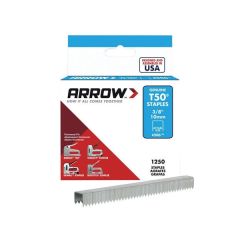 Arrow T50 Staples 10mm (3/8in) Box 1250 - ARRT5038S