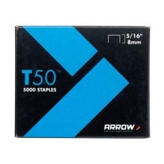 Arrow T50 Staples 8mm (5/16in) Bulk Pack 5000 - ARRT50516IP