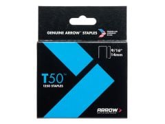 Arrow T50 Staples 14mm (9/16in) Box 1250 - ARRT50916S
