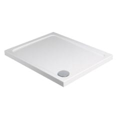 Just Trays Fusion Rectangular Shower Tray 1000x800mm With 4 Upstands - White - ASF1080140