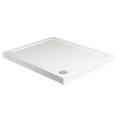Just Trays Fusion Rectangular Shower Tray 1200x800mm With 4 Upstands - White - ASF1280140
