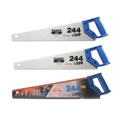Bahco 2 x 244 Hardpoint Handsaw 550mm (22in) & 1 x 244 Fine Cut Handsaw 550mm (22in) - BAH24422FCS