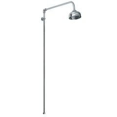 Bayswater Plain Rigid Shower Rail Kit With 6" Apron Head - BAYS210