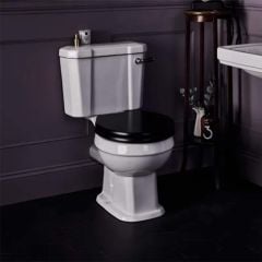 Bayswater Fitzroy Wooden Soft Close Toilet Seat - Matt Black - BAYF149