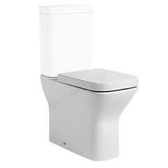 Tavistock Structure Comfort Back to Wall Close Coupled Toilet Pan; Horizontal Outlet; White - PC450S