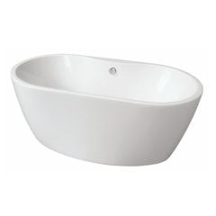 BC Designs Tamorina Petite 1400mm Bath - Polished White - BAS058