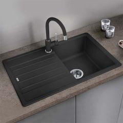 Blanco LEGRA 45 S 1 Bowl Inset Silgranit Reversible Kitchen Sink - Anthracite - 522201