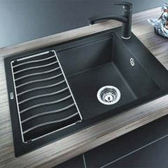 Blanco ELON 45 S Silgranit Inset Kitchen Sink Manual InFino - Black - 524824