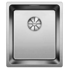 Blanco ANDANO 340-IF 1 Bowl Stainless Steel Kitchen Sink with Manual InFino Drain System - Satin Polish - 522953 Main Image