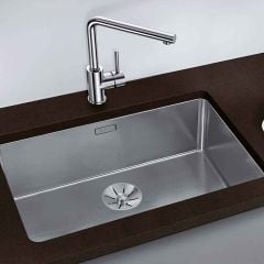 Blanco ANDANO 700-U 1 Bowl Undermount Stainless Steel Kitchen Sink with Manual InFino Drain System - Satin Polish - 522971