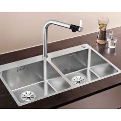 Blanco Andano 400/400-If/A 2 Bowl Stainless Steel Sink Reversible - 525249