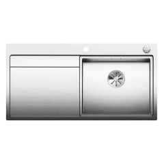 Blanco DIVON II 5 S-IF 1 Bowl Inset Stainless Steel Kitchen Sink with Remote Control InFino Drain System - Satin Polish - 521660