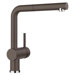 Blanco LINUS-S Pull-Out Handset Silgranit-Look Kitchen Tap - Coffee - BM3650CE