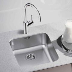 Blanco SUPRA 450-U 1 Bowl Undermount Stainless Steel Kitchen Sink - Brushed Finish - 452614 Lifestyle