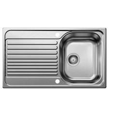 Blanco TIPO 45 S 1 Bowl Stainless Steel Reversible Kitchen Sink - Brushed Finish - 456452