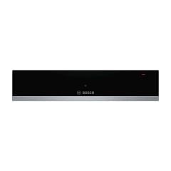 Bosch Series 6 BIC510NS0B 14cm Warming Drawer - Black - Front End View