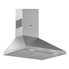 Bosch Series 2 DWP64BC50B 60cm Pyramid Chimney Hood - St/Steel - Mounted Front View