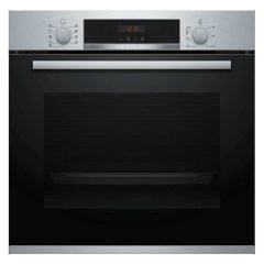 Bosch Series 4 HBS573BS0B Built-In Single Pyrolytic Oven - Stainless Steel - Front Closed Door View