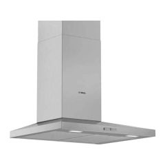 Bosch Series 2 DWQ64BC50B 60cm Slim Pyramid Chimney Hood - Brushed Steel - Mounted Front View