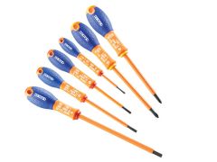 Britool Expert Screwdriver Set 6 Piece Insulated Slotted/Phillips - BRIE160910B