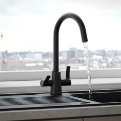 Bristan Acorn Easyfit Monobloc Kitchen Mixer Tap - Black - ACR EFSNK BLK