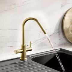 Bristan Cashew Easyfit Monobloc Kitchen Mixer Tap - Brushed Brass - CSH EFSNK BB
