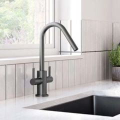 Bristan Cashew Easyfit Monobloc Kitchen Mixer Tap - Gun Metal - CSH EFSNK GM