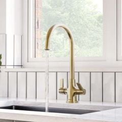 Bristan Echo Easyfit Monobloc Kitchen Mixer Tap - Brushed Brass - EC SNK EF BB