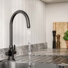Bristan Echo Easyfit Monobloc Kitchen Mixer Tap - Black - EC SNK EF BLK